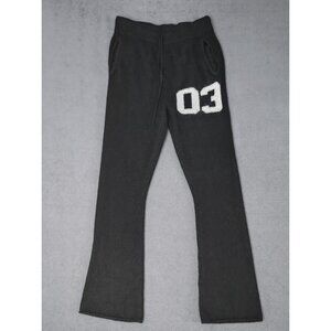 END DAYS "03" Mohair Flared Sweatpants Men's Sz (L) Streetwear Y2K Japan *(Rare)